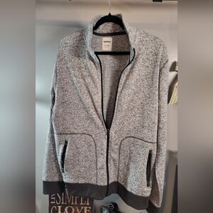 Sonoma Gray Bomber Jacket with Cozy Fleece Material